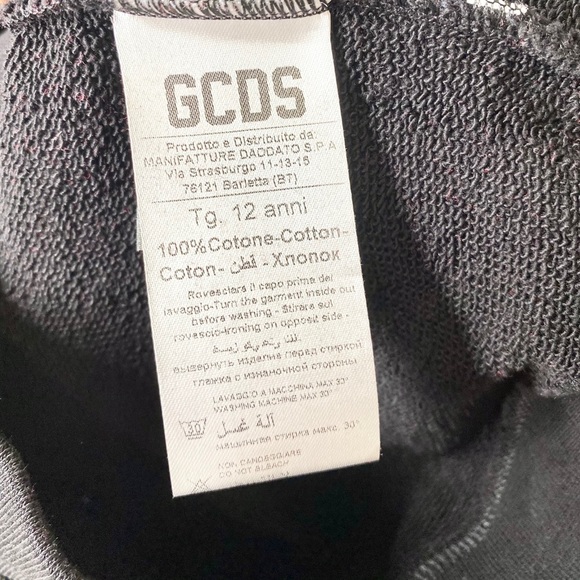 GCDS Kids Colorblock Logo Pullover Sweatshirt - Picture 9 of 10